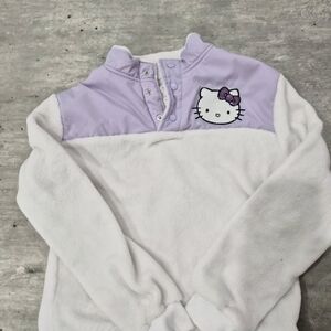 Hello Kitty Lilac and White Fleece Jacket